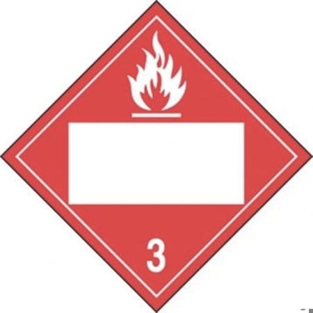 Accuform BLANK DOT PLACARD HAZARD CLASS 3 MPL4DG3ACT25 MPL4DG3ACT25